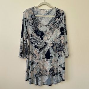 Artisan NY Floral Paisley Tunic